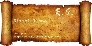 Ritzel Ilona névjegykártya