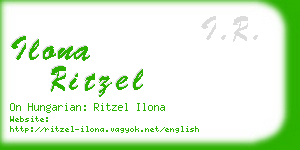 ilona ritzel business card